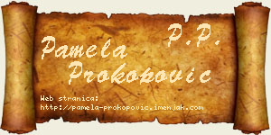 Pamela Prokopović vizit kartica